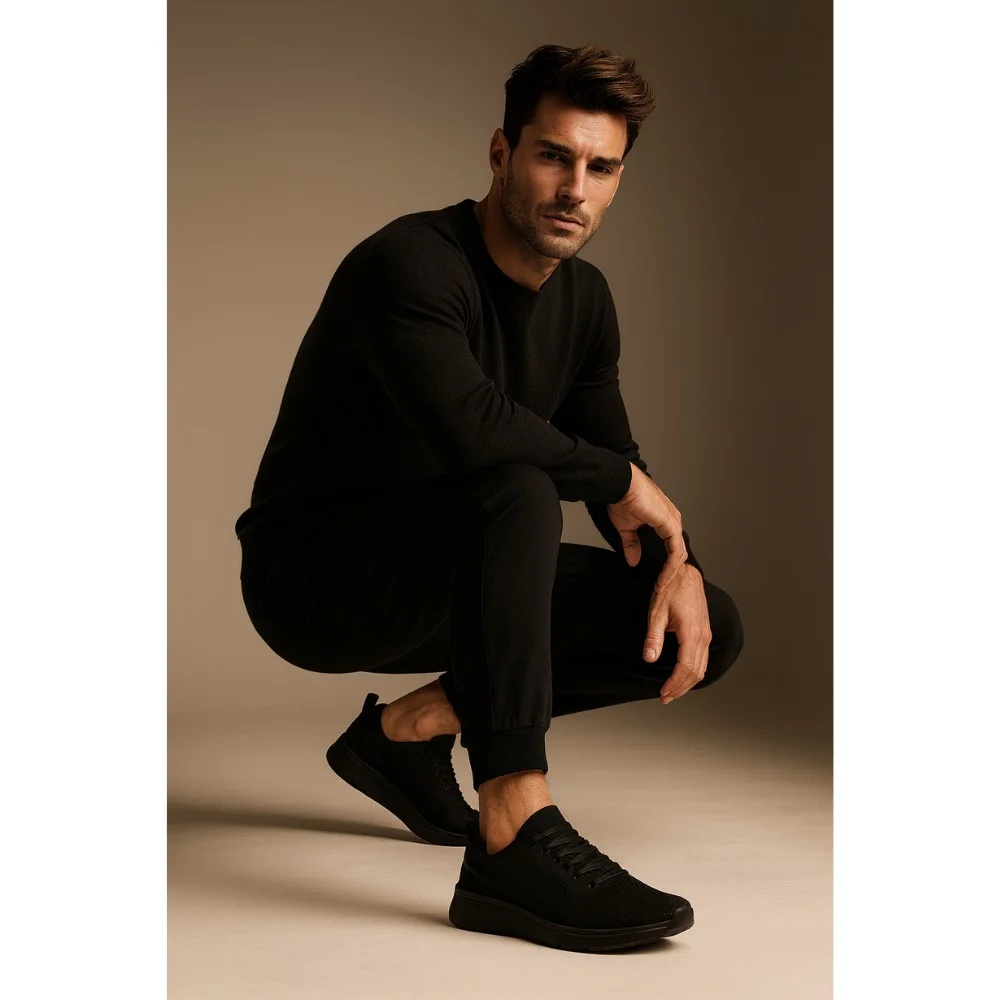 Мужские чёрные кроссовки Sprandi LINE MPRS-22M06255 5506