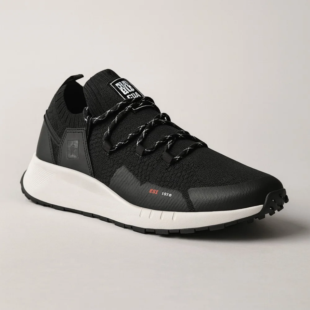 Чоловічі чорні кросівки Big Star Shoes KK174015 Black 5521