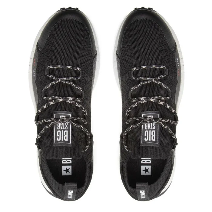 Men’s Black Sneakers Big Star Shoes KK174015 Black 5521