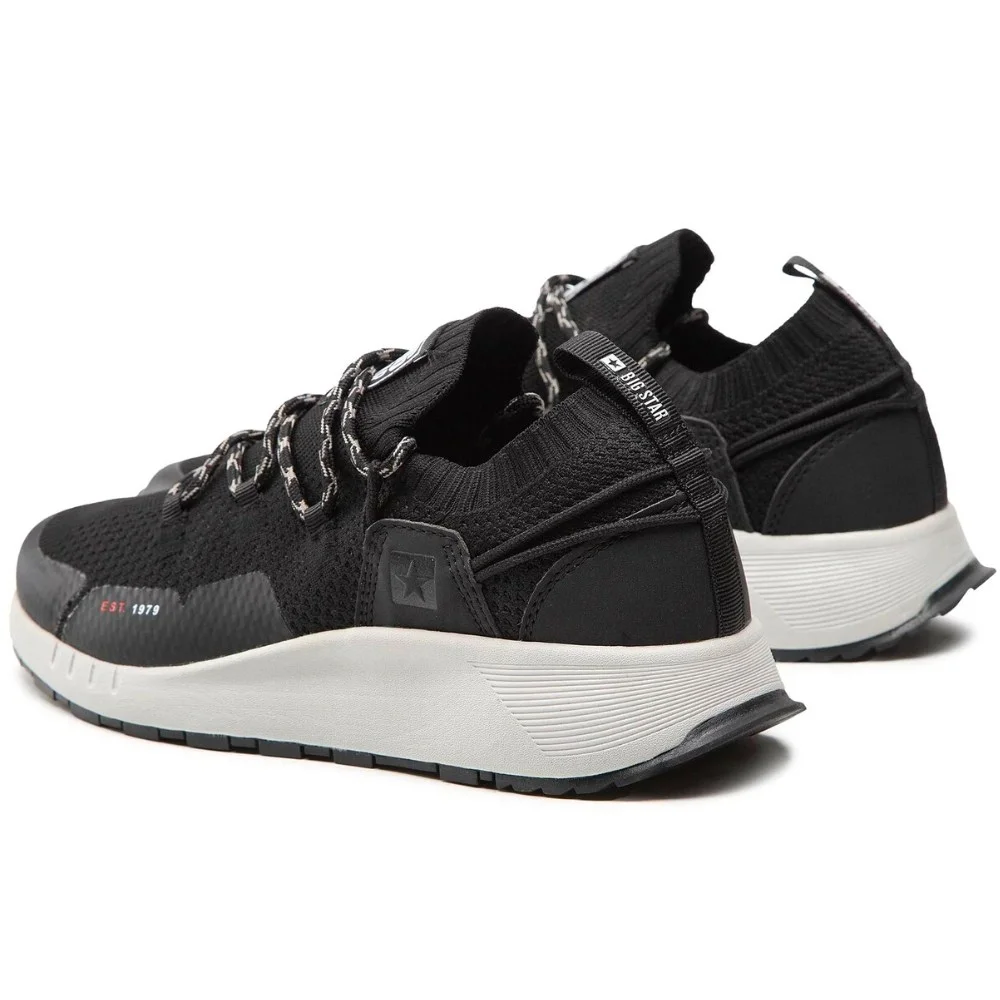 Чоловічі чорні кросівки Big Star Shoes KK174015 Black 5521
