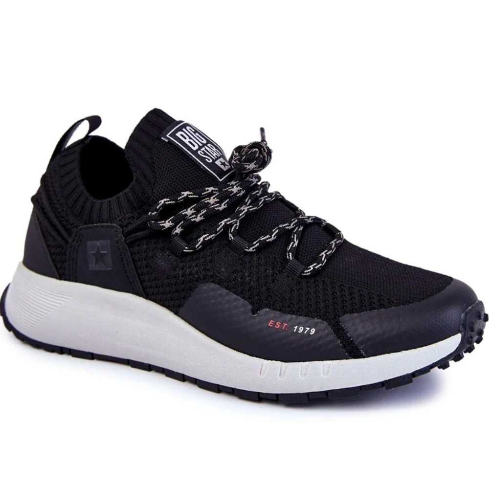 Чоловічі чорні кросівки Big Star Shoes KK174015 Black 5521