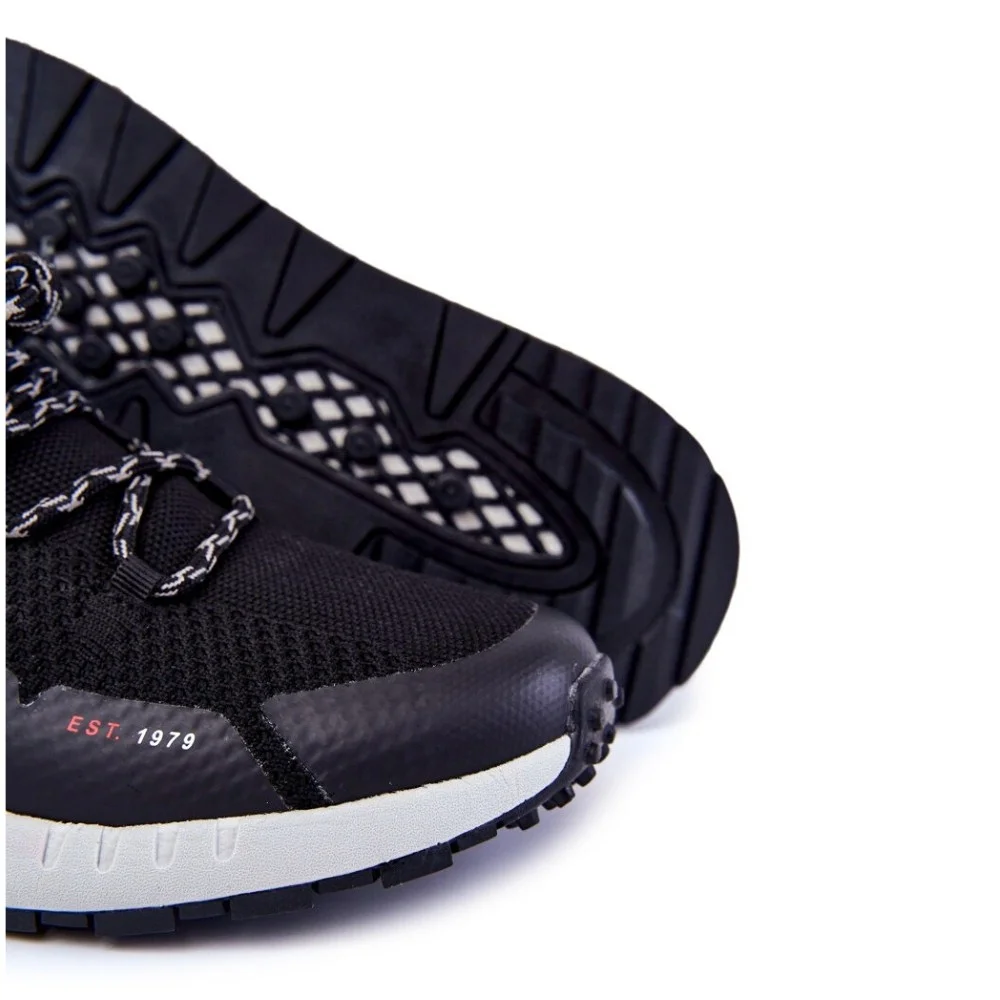 Чоловічі чорні кросівки Big Star Shoes KK174015 Black 5521
