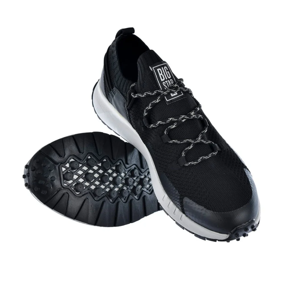 Чоловічі чорні кросівки Big Star Shoes KK174015 Black 5521