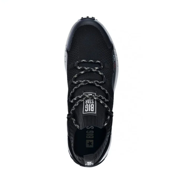Men’s Black Sneakers Big Star Shoes KK174015 Black 5521