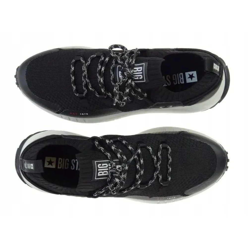 Чоловічі чорні кросівки Big Star Shoes KK174015 Black 5521