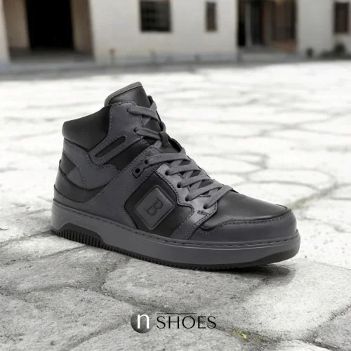 Men's black and gray leather boots Badura BUXTON-22 MI08 5538 made of genuine leather size 42 and 45 with a discount from the Polish brand Men's black and gray leather boots Badura BUXTON-22 MI08 5538 made of genuine leather size 42 and 45 with a discount from the Polish brand