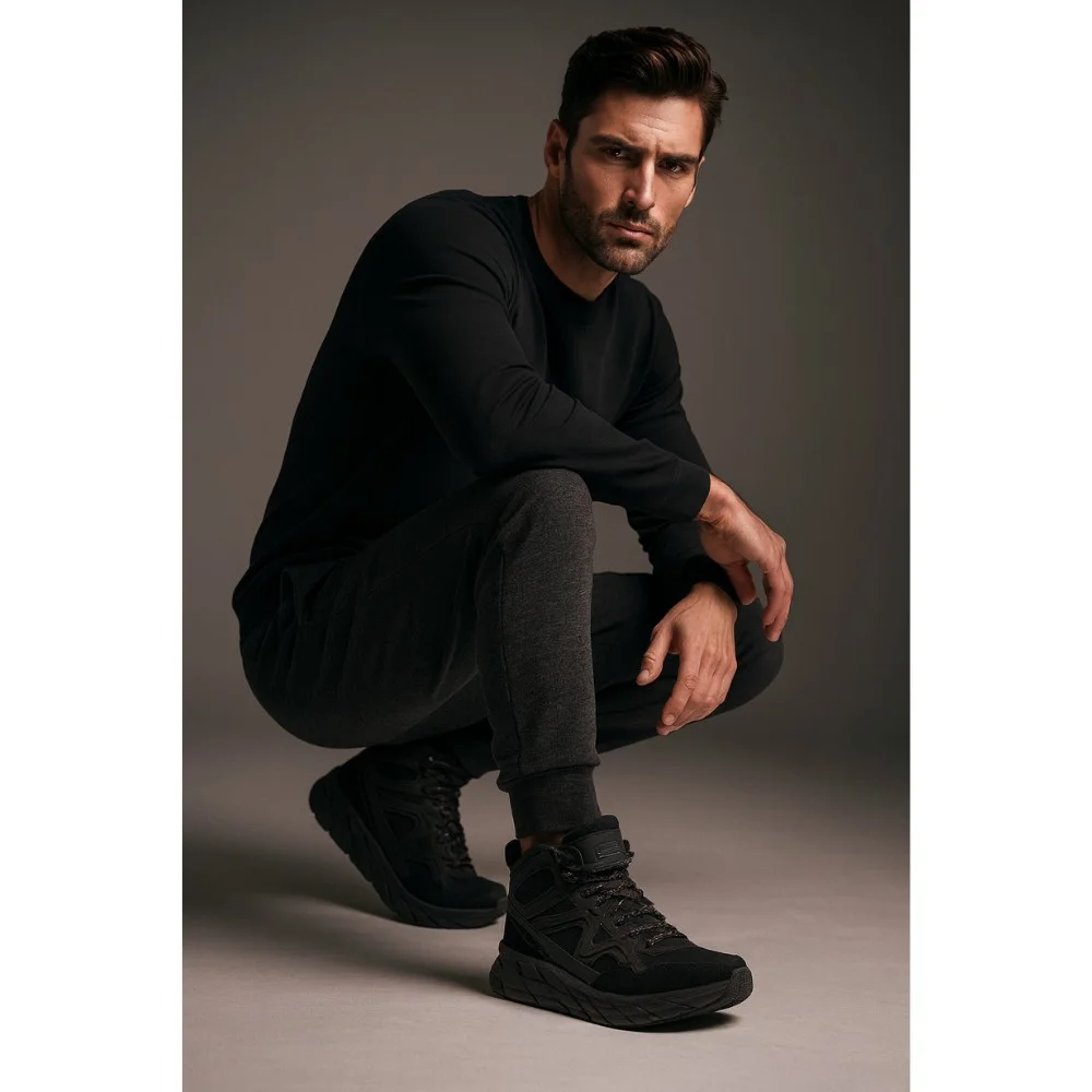 Чоловічі чорні трекінгові черевики Sprandi EARTH GEAR TEC MP40-22624Z 5651