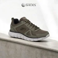 Чоловічі зелені кросівки Skechers Track Scloric 52631 OLBK Oak Canyon Verketta 51898 5652