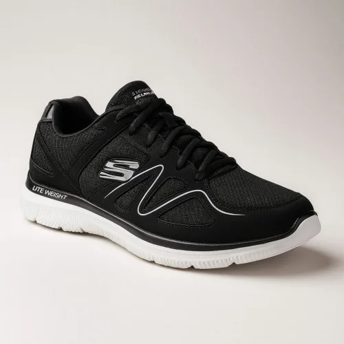 Мужские черные кроссовки Skechers Flash Point 58350 BKGY 5653