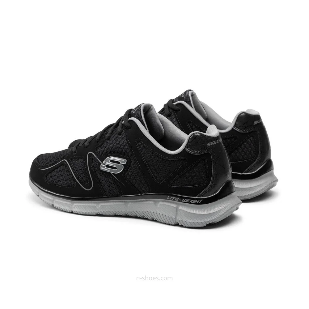 Чоловічі чорні кросівки Skechers Flash Point 58350 BKGY 5653