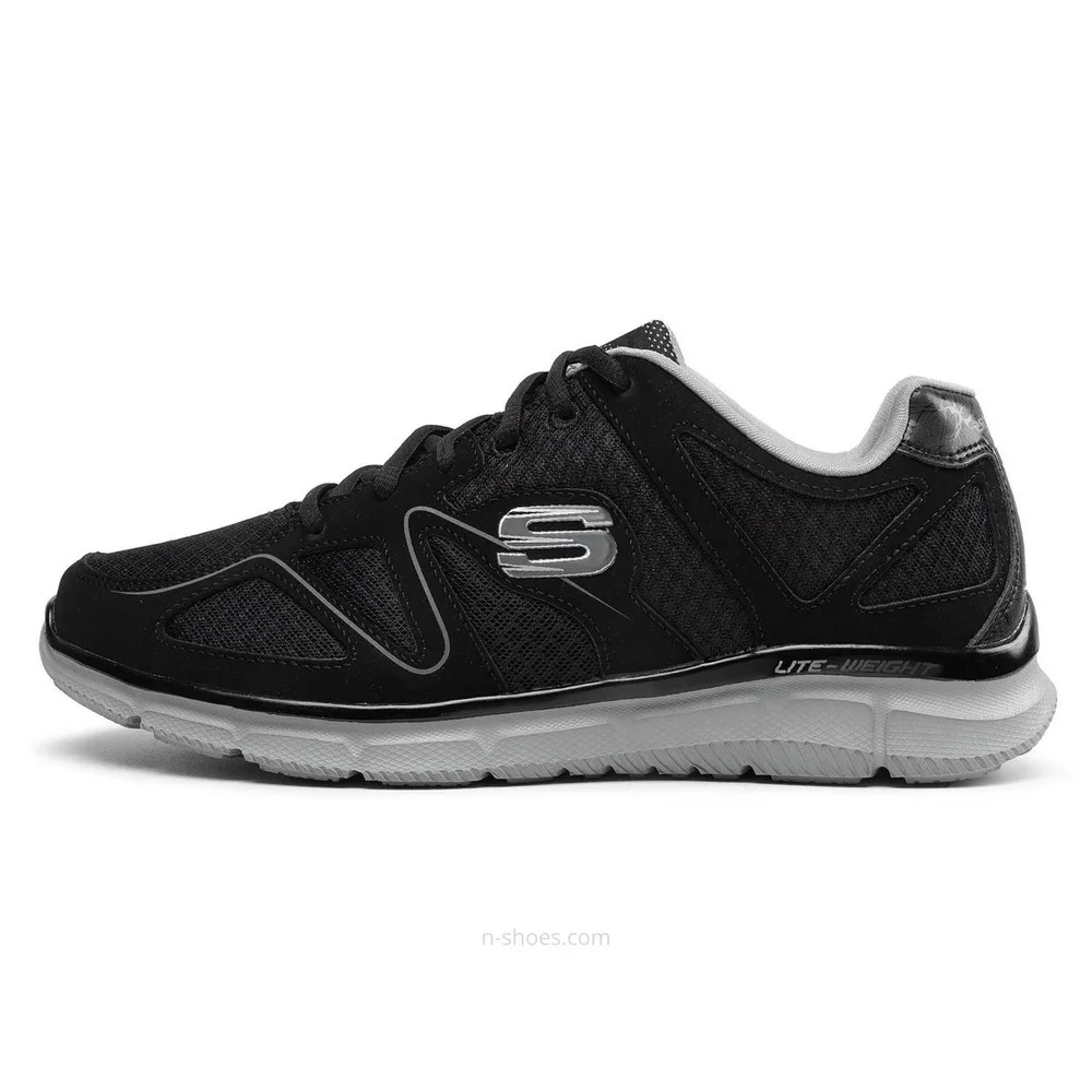 Чоловічі чорні кросівки Skechers Flash Point 58350 BKGY 5653