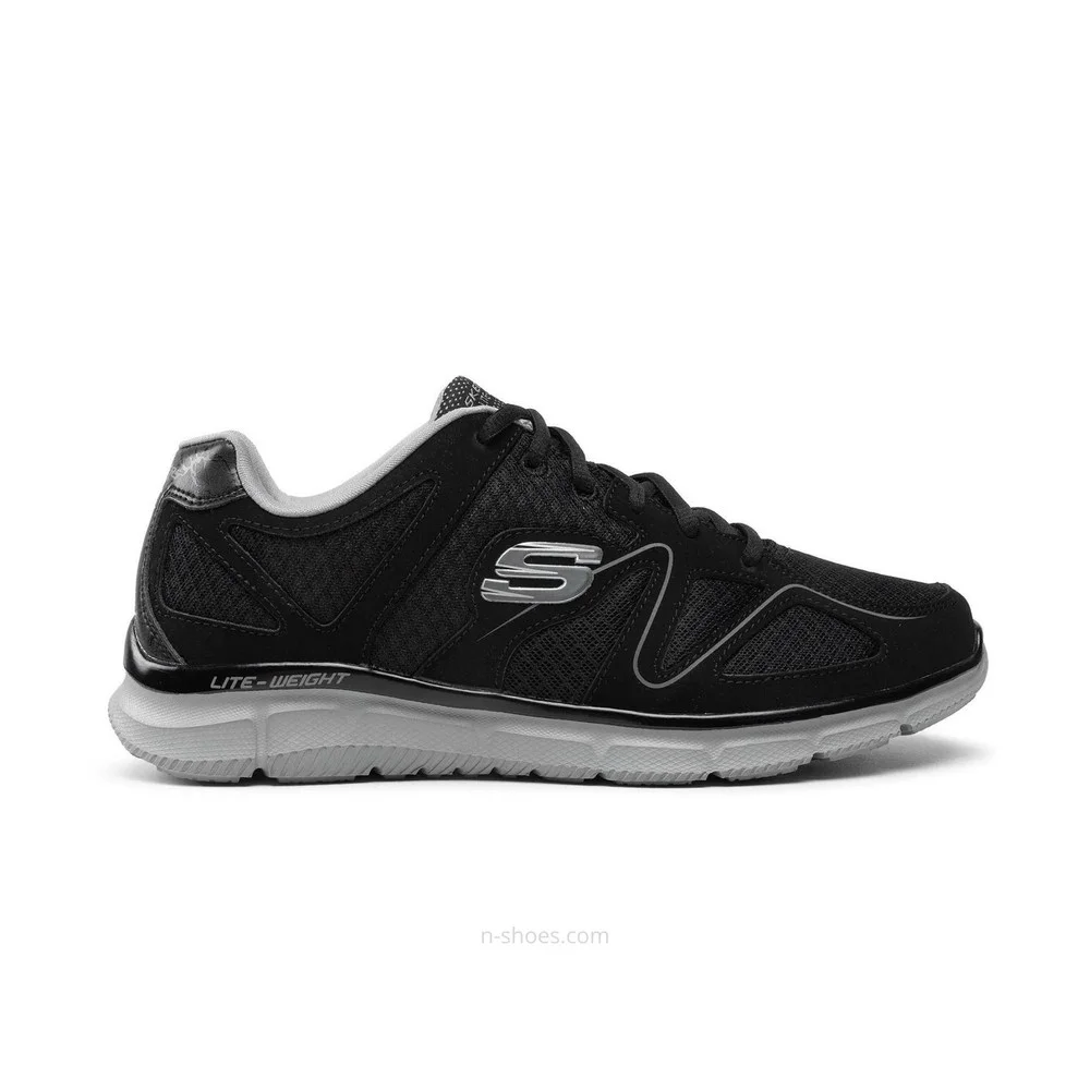 Чоловічі чорні кросівки Skechers Flash Point 58350 BKGY 5653