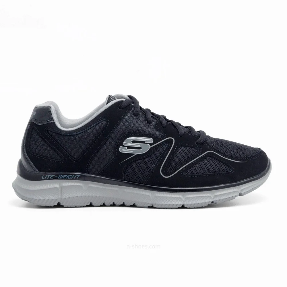 Чоловічі чорні кросівки Skechers Flash Point 58350 BKGY 5653