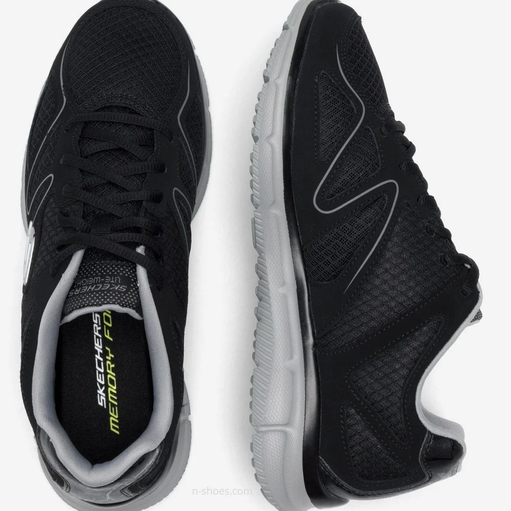 Чоловічі чорні кросівки Skechers Flash Point 58350 BKGY 5653