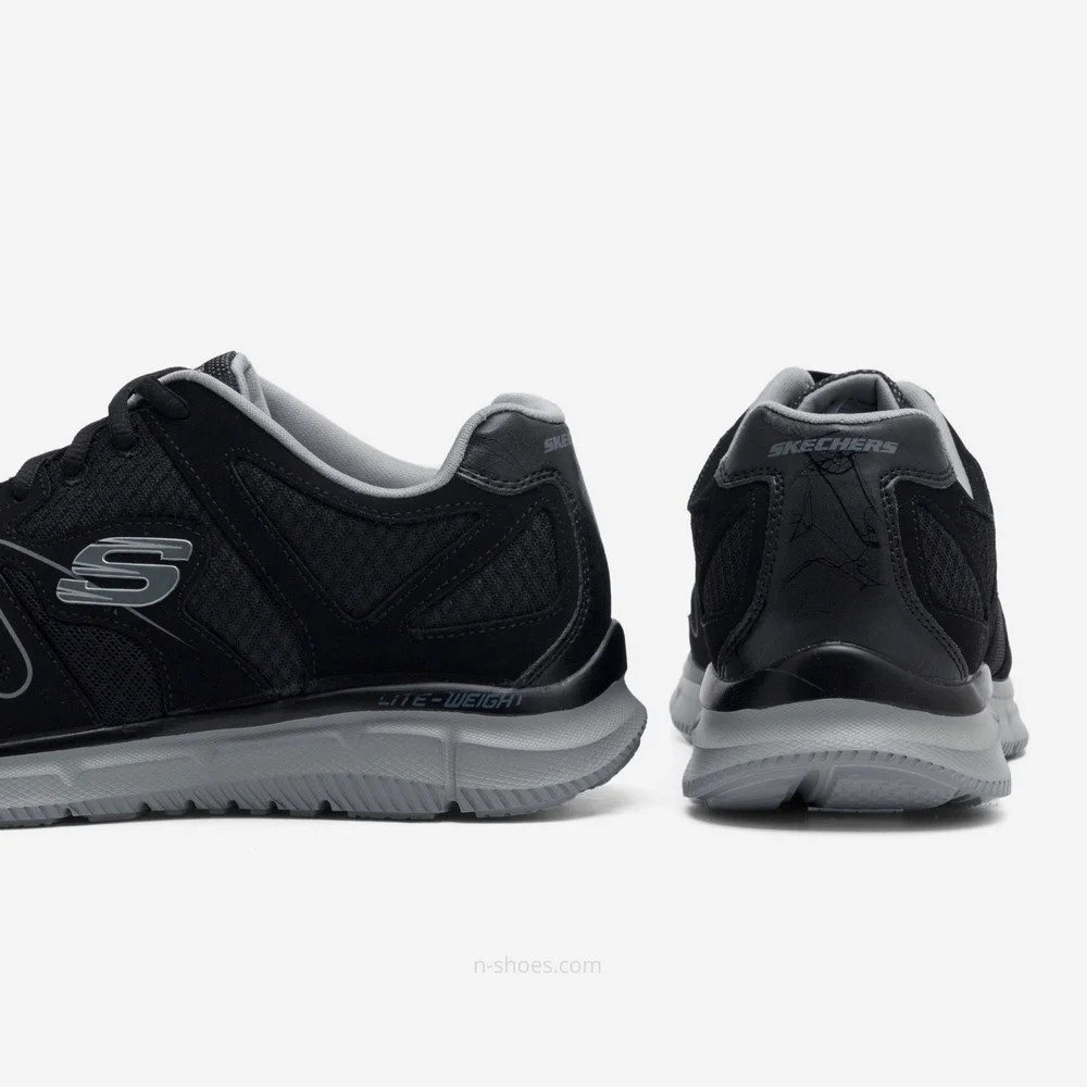 Чоловічі чорні кросівки Skechers Flash Point 58350 BKGY 5653