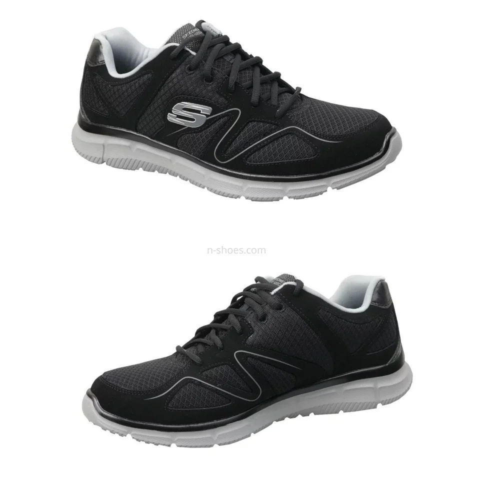 Чоловічі чорні кросівки Skechers Flash Point 58350 BKGY 5653
