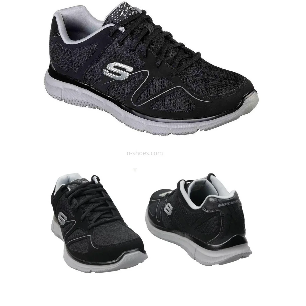 Чоловічі чорні кросівки Skechers Flash Point 58350 BKGY 5653