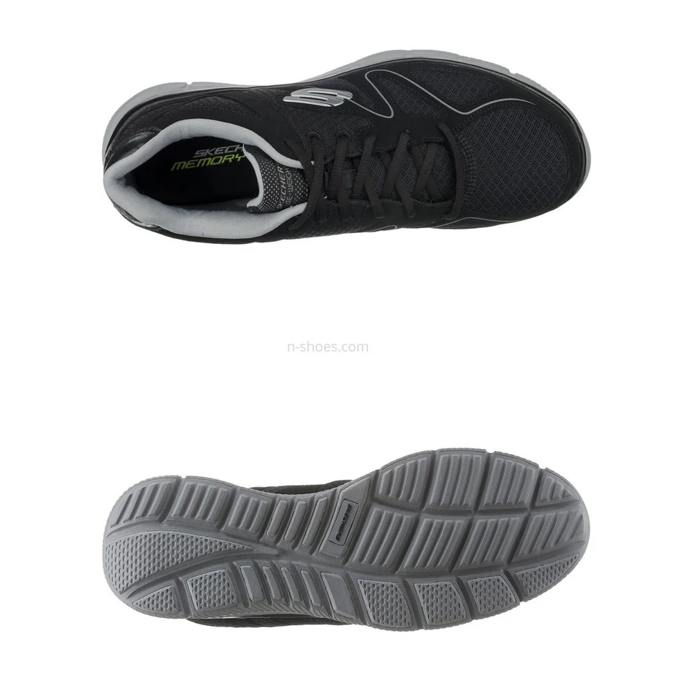 Чоловічі чорні кросівки Skechers Flash Point 58350 BKGY 5653