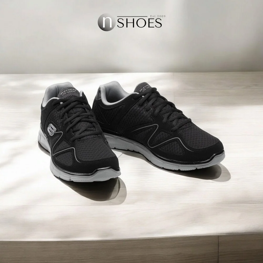 Чоловічі чорні кросівки Skechers Flash Point 58350 BKGY 5653