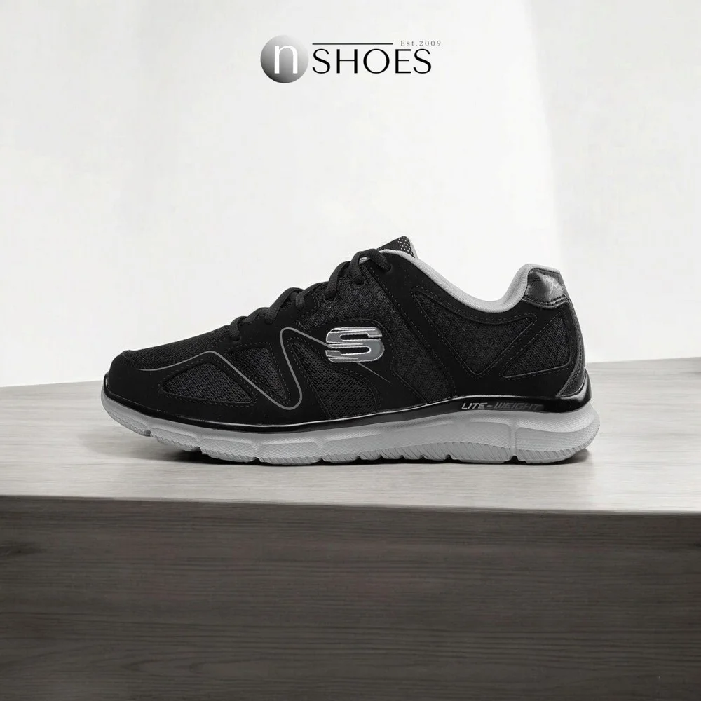 Чоловічі чорні кросівки Skechers Flash Point 58350 BKGY 5653