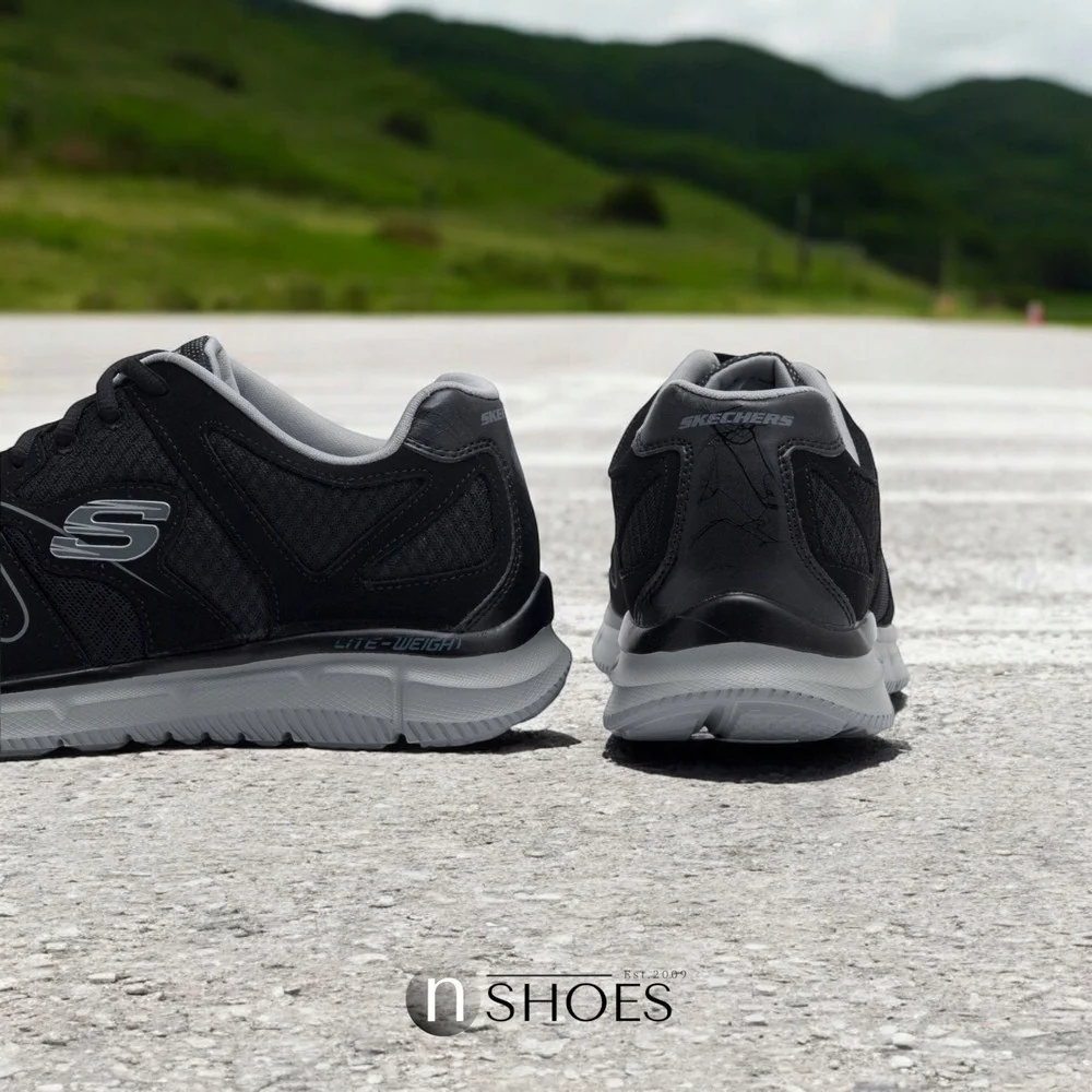 Чоловічі чорні кросівки Skechers Flash Point 58350 BKGY 5653