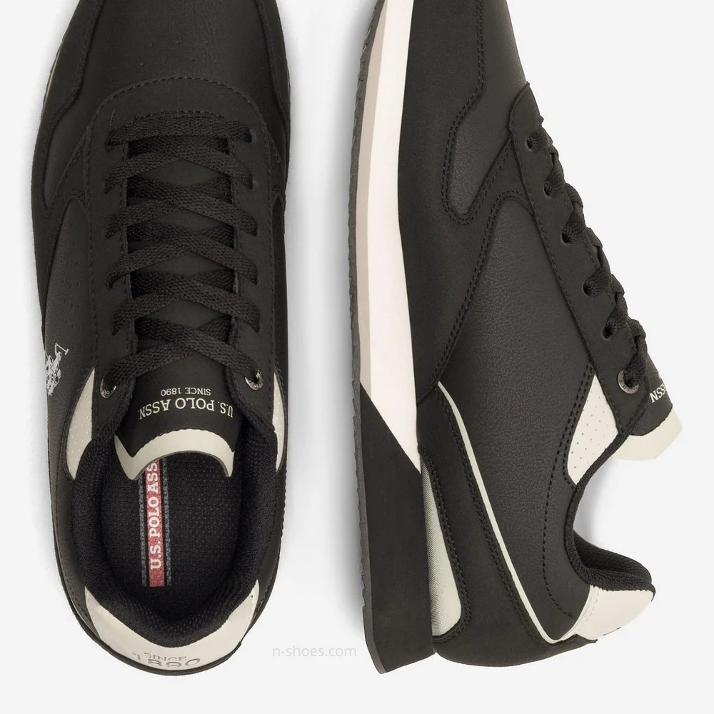 Чоловічі елітні чорні кросівки U.S. POLO ASSN. NOBIL003G 5656