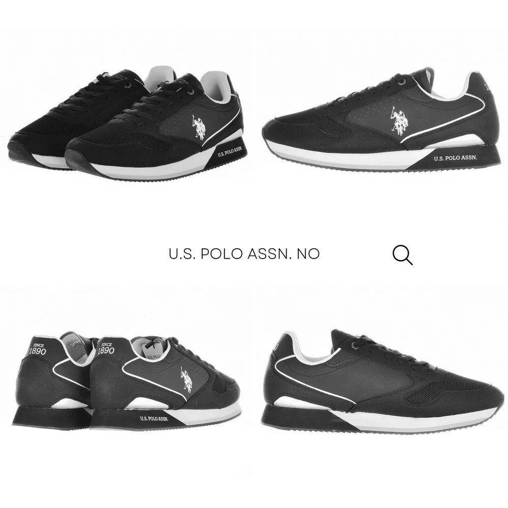 Чоловічі елітні чорні кросівки U.S. POLO ASSN. NOBIL003G 5656