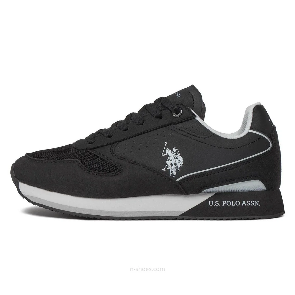 Чоловічі елітні чорні кросівки U.S. POLO ASSN. NOBIL003G 5656