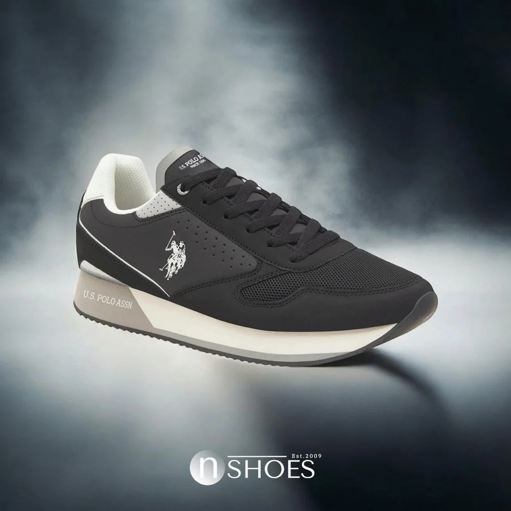 Чоловічі елітні чорні кросівки U.S. POLO ASSN. NOBIL003G 5656