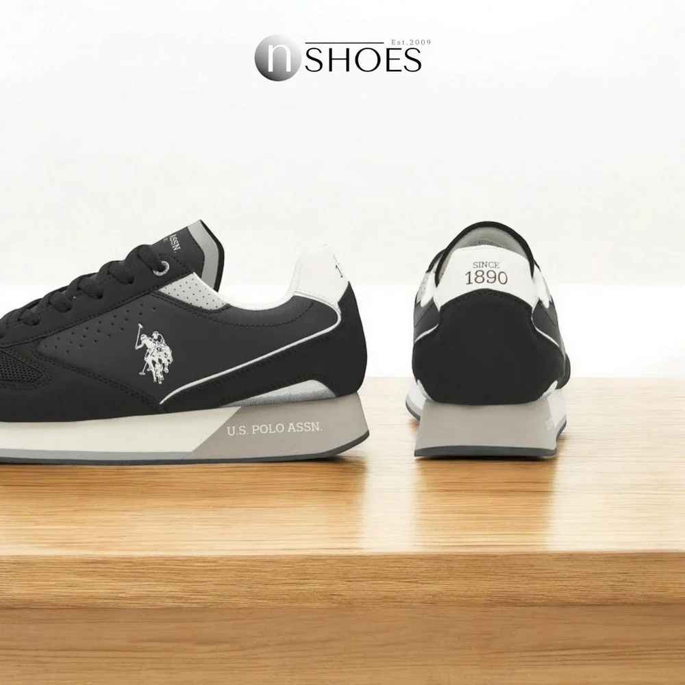 Чоловічі елітні чорні кросівки U.S. POLO ASSN. NOBIL003G 5656