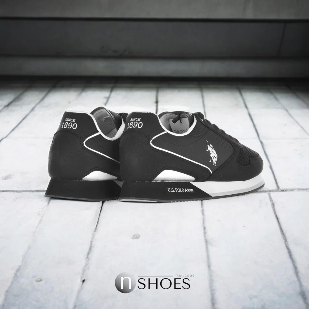 Чоловічі елітні чорні кросівки U.S. POLO ASSN. NOBIL003G 5656