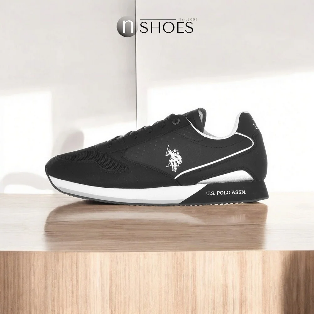 Чоловічі елітні чорні кросівки U.S. POLO ASSN. NOBIL003G 5656