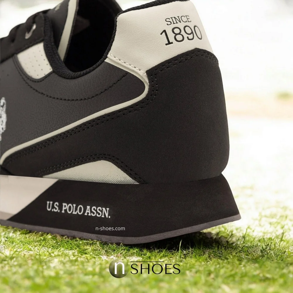 Чоловічі елітні чорні кросівки U.S. POLO ASSN. NOBIL003G 5656