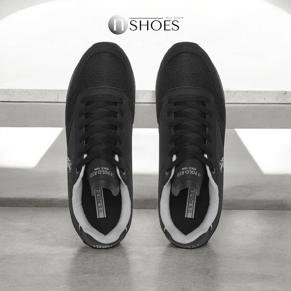 Чоловічі елітні чорні кросівки U.S. POLO ASSN. NOBIL003G 5656