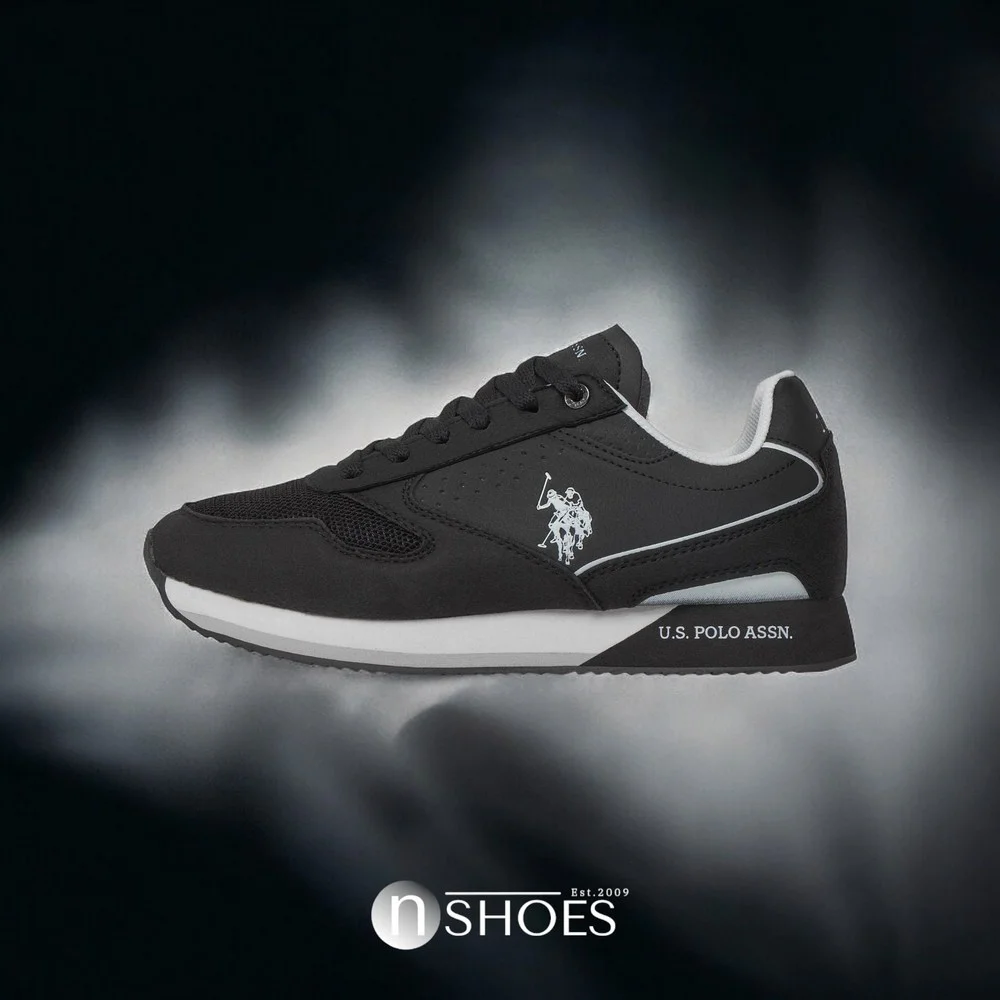 Чоловічі елітні чорні кросівки U.S. POLO ASSN. NOBIL003G 5656