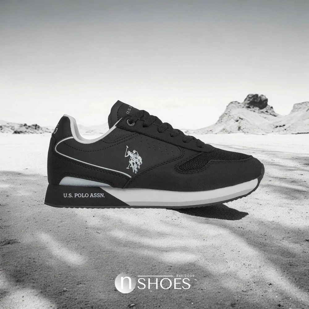 Чоловічі елітні чорні кросівки U.S. POLO ASSN. NOBIL003G 5656