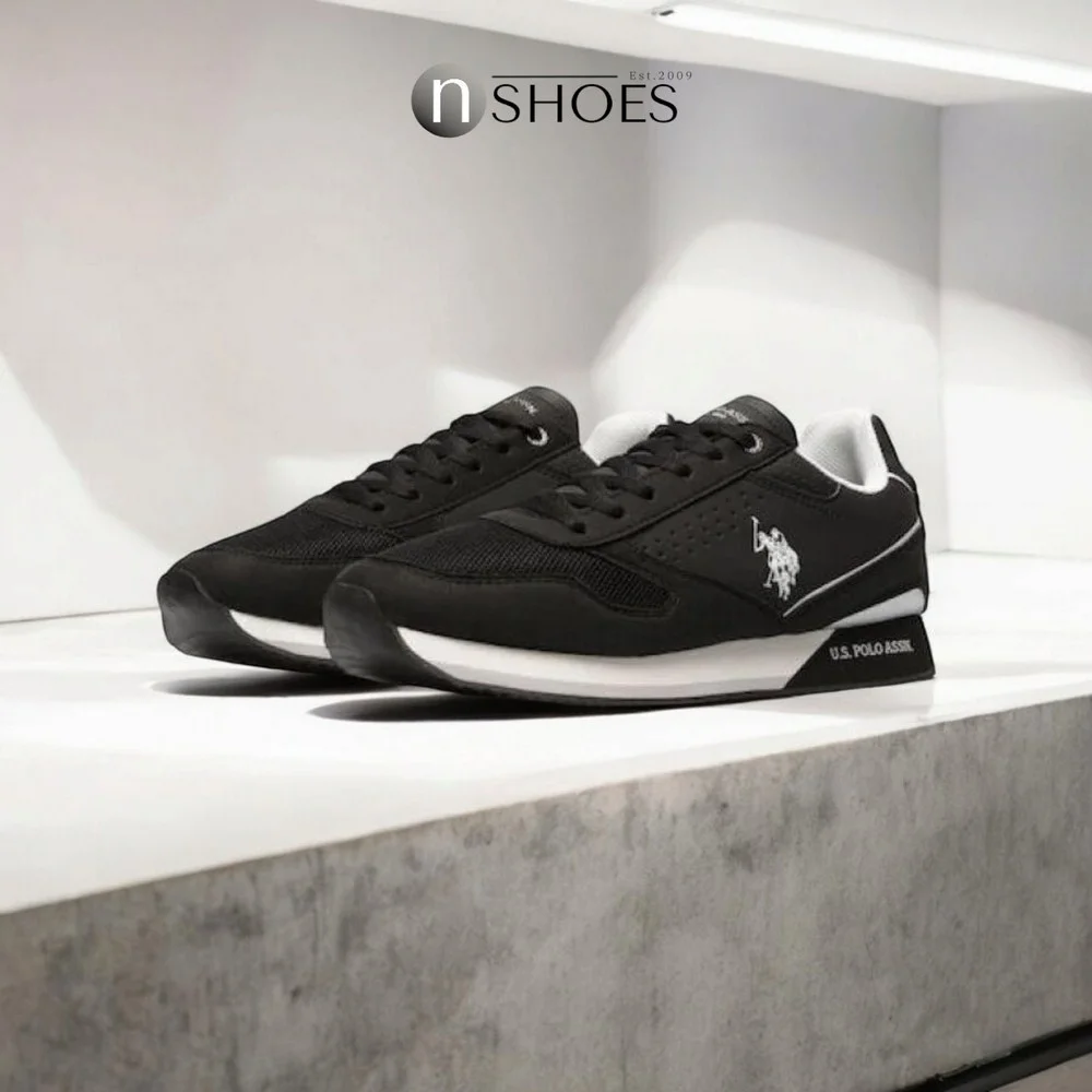 Чоловічі елітні чорні кросівки U.S. POLO ASSN. NOBIL003G 5656