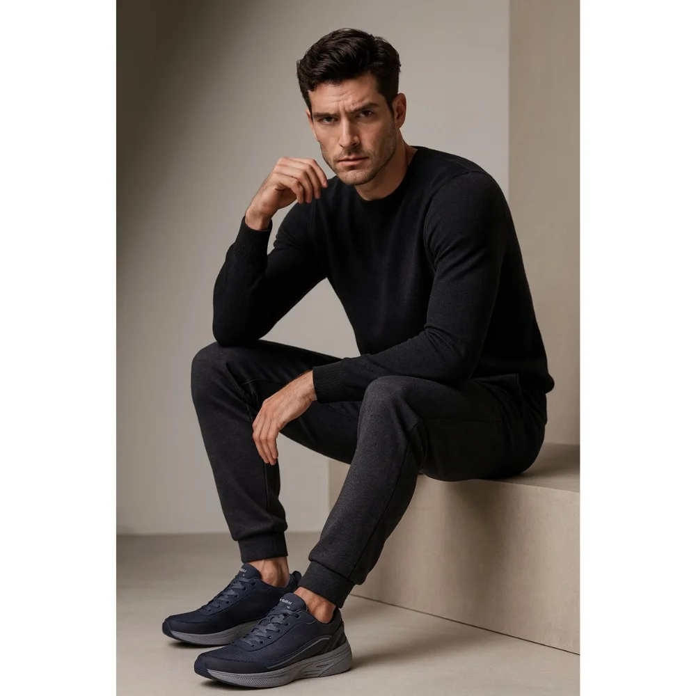 Men’s Blue Water-Resistant Go Soft Sneakers for Everyday Wear model 5657