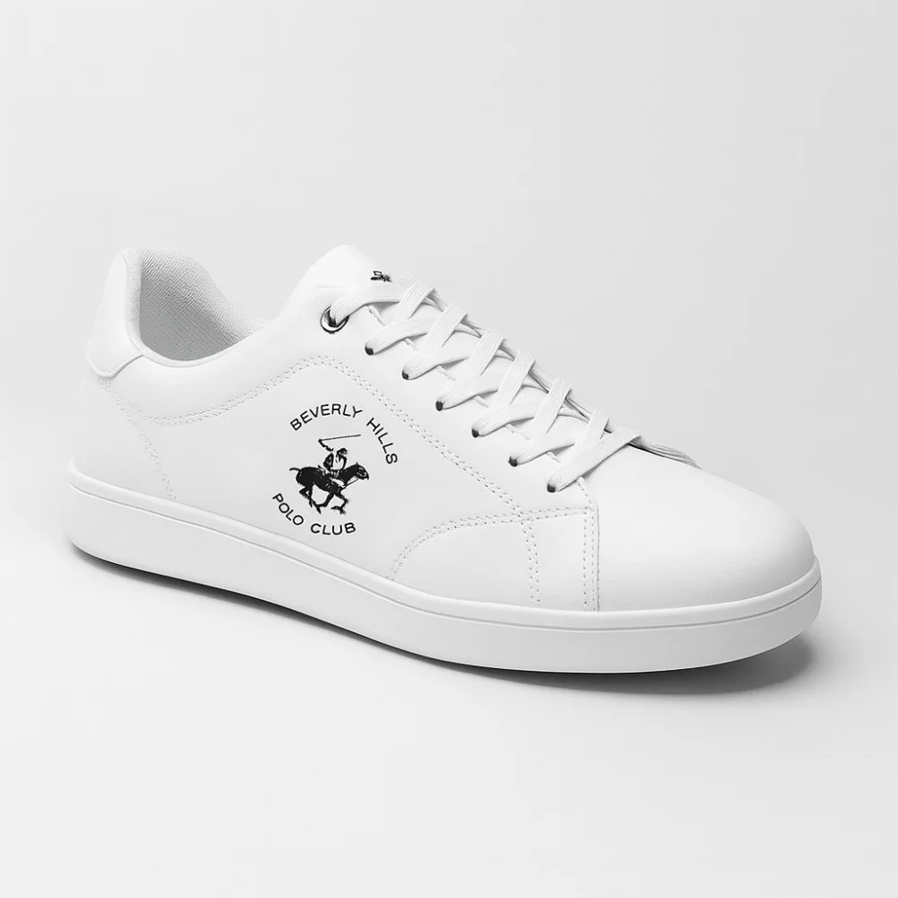 Мужские белые кеды Beverly Hills Polo Club MYL-CE23388A