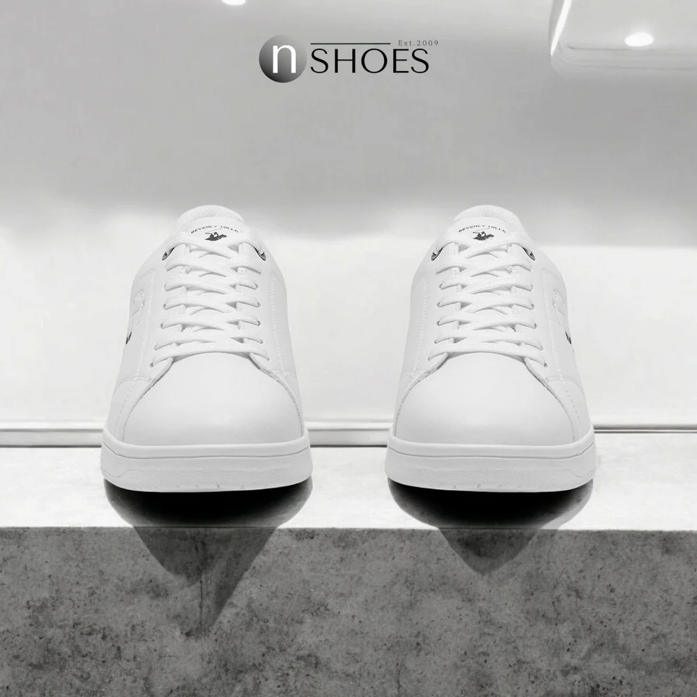 Мужские белые кеды Beverly Hills Polo Club MYL-CE23388A