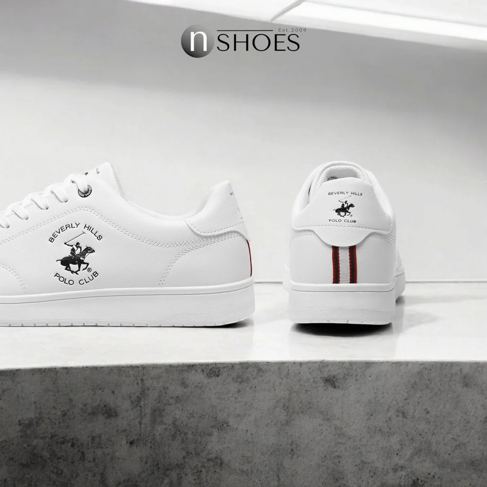 Мужские белые кеды Beverly Hills Polo Club MYL-CE23388A