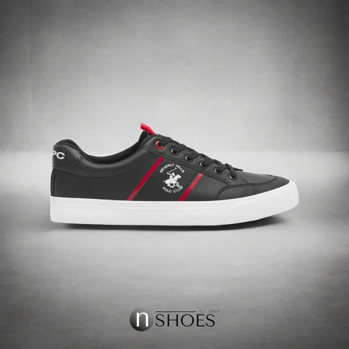 Мужские черные элитные кеды Beverly Hills Polo Club M-SS24-3C012 5681 Мужские черные элитные кеды Beverly Hills Polo Club M-SS24-3C012 5681