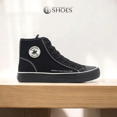 Мужские черные высокие кеды Beverly Hills Polo Club MP40-OG31-3 5692 в стиле Converse All Star Hi Black, которые носит Райан Рейнольдс Мужские черные высокие кеды Beverly Hills Polo Club MP40-OG31-3 5692 в стиле Converse All Star Hi Black, которые носит Райан Рейнольдс