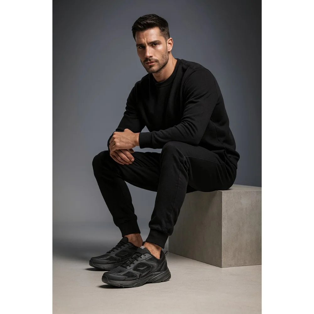 Men’s Black Sneakers Sprandi MP40-23404Z 5693 New Balance Style