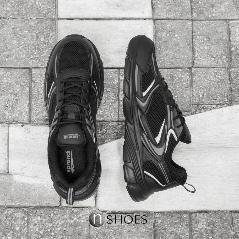 Men’s Black Sneakers Sprandi MP40-23404Z 5693 New Balance Style