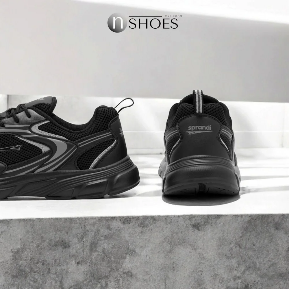 Men’s Black Sneakers Sprandi MP40-23404Z 5693 New Balance Style