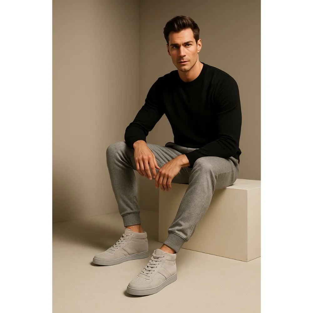 Men's leather high-top sneakers Gino Rossi (Poland) model 5698