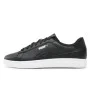 Мужские кроссовки Puma Smash 3.0 L из натуральной кожи чёрные модель 5702