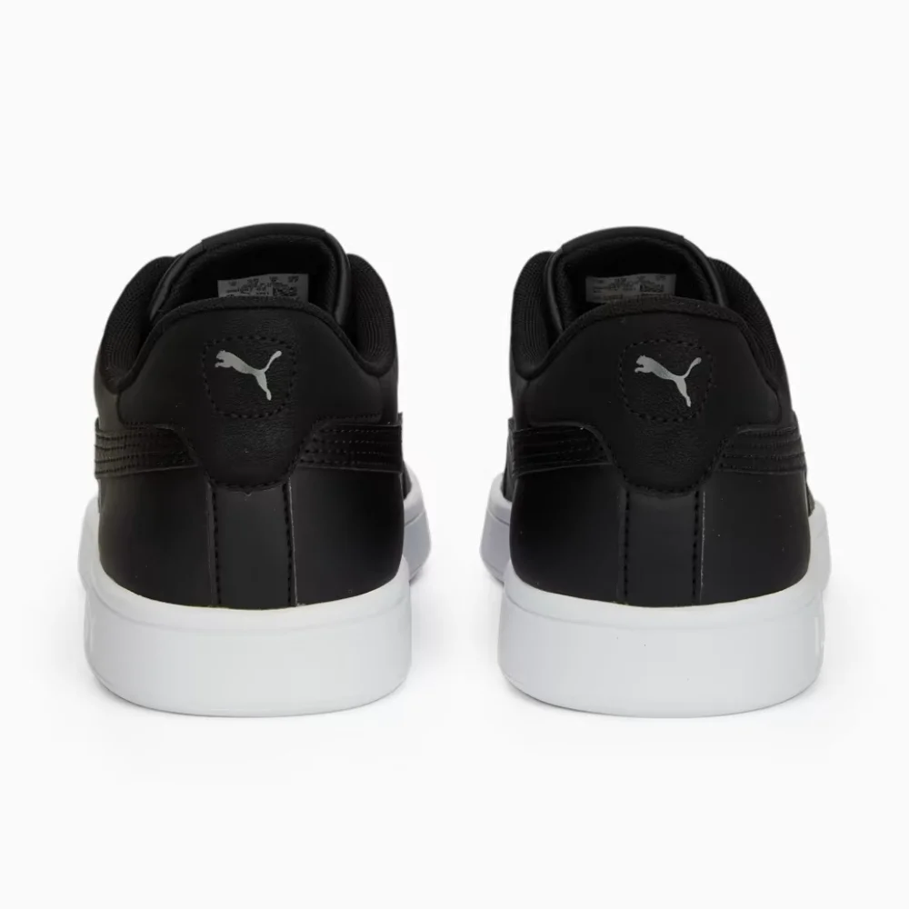 Мужские кроссовки Puma Smash 3.0 L из натуральной кожи чёрные модель 5702