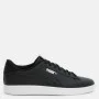Мужские кроссовки Puma Smash 3.0 L из натуральной кожи чёрные модель 5702